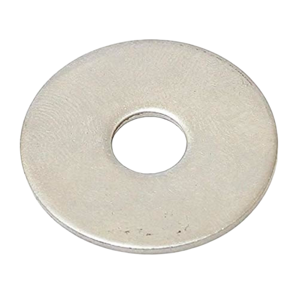 WASHERS 12 Large diameter penny washer for surface load distribution.