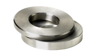 WASHERS 27 Pair of polished self-aligning washers with spherical seat design.