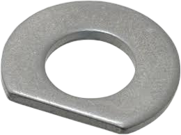 WASHERS 7 One side clipped washer for space-restricted fastening applications.