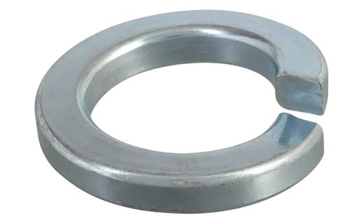 WASHERS 4 Spring split lock washer for vibration resistance and secure fastening.