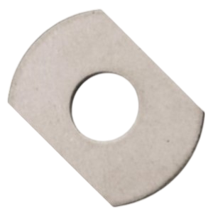 WASHERS 8 Two sides clipped washer for flush edge installations in tight spaces.